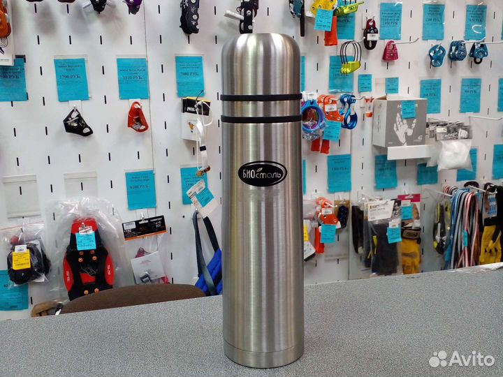 Термос Биосталь 1 л с узким горлышком