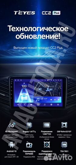 Автомагнитола на андроид Teyes