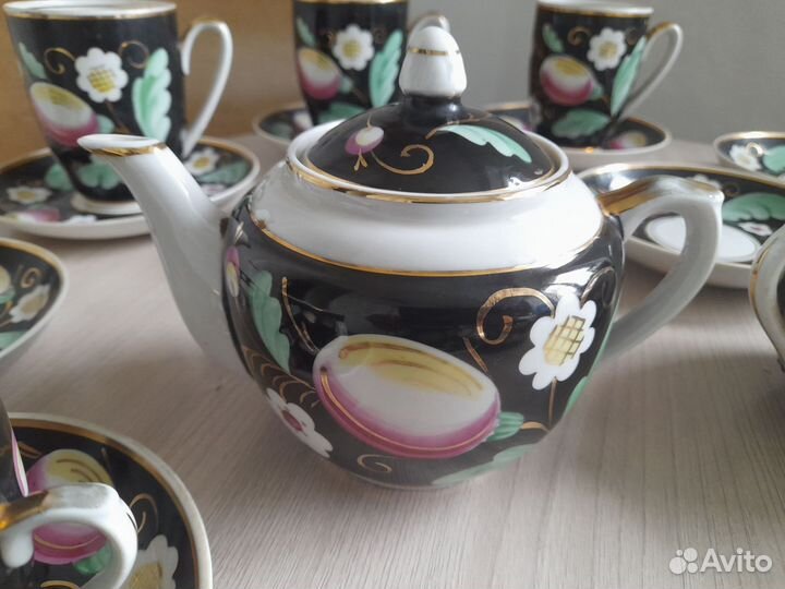 Чайный сервиз Цветы Вербилки СССР