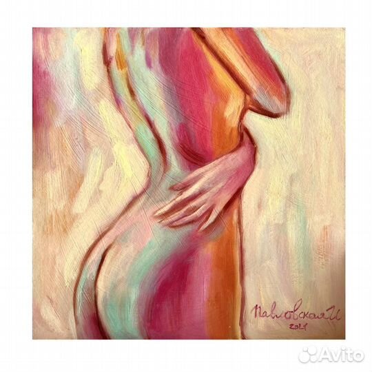 Картина маслом женская фигура ню