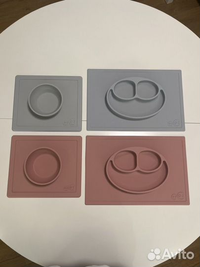 Ezpz тарелка happy mat happy bowl