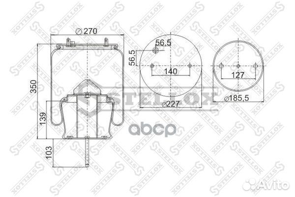 Пневмоподушки подвескиstellox 90-30304-SX Stellox