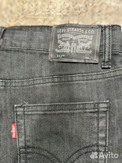 Джинсы levis 512 черные