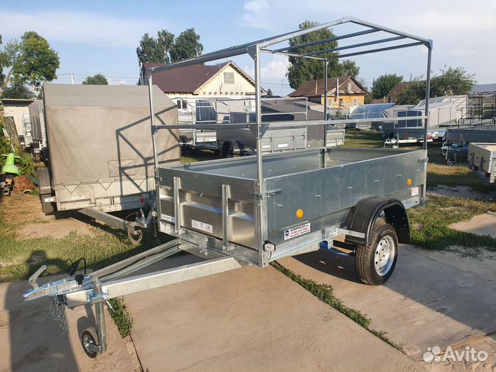 Прицеп оцинк 2.6х1.35 Высокий борт Прораб Трейлер