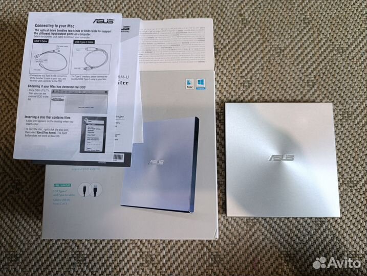 Внешний пишущий DVD привод Asus