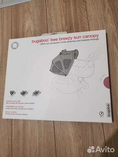 Bugaboo bee 3/5 летний капор/капюшон розовый