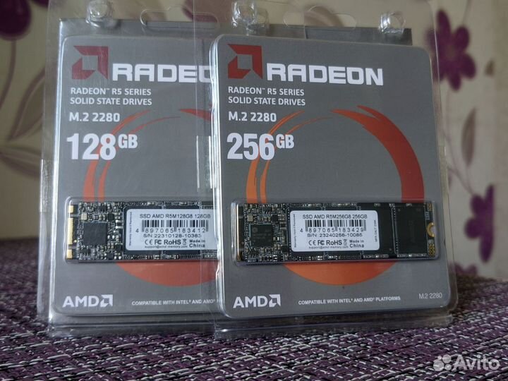 SSD AMD Radeon 256GB 128GB M.2 2280 SATA