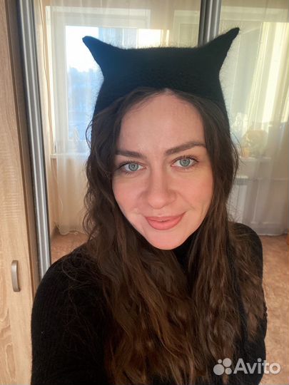 Чепчик женский с ушками