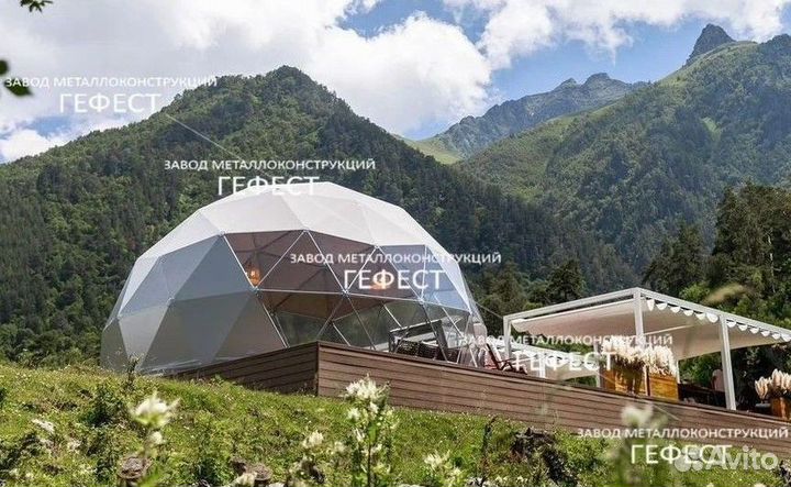 Сферический шатер зимний