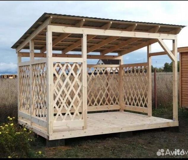 Строительство терраса веранда беседка