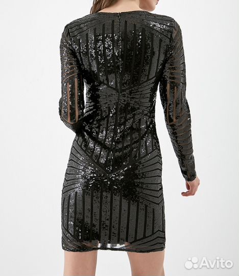 Платье с пайетками lime