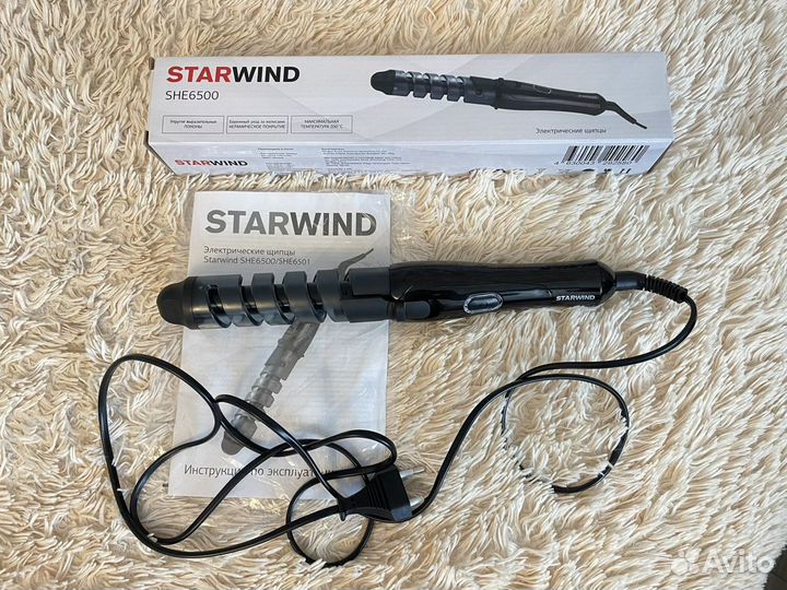 Щипцы для завивки волос Starwind SHE6500