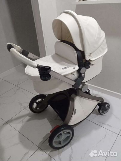 Коляска 2 в 1 hot mom эко кожа
