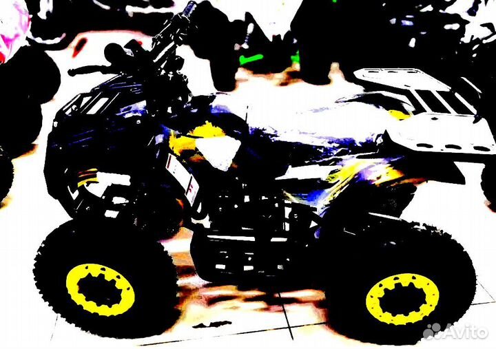 Детский квадроцикл Mini Grizlik X16 (PS) желтый