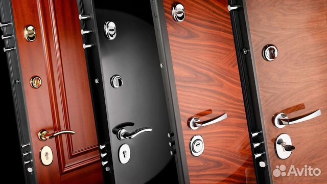 Установка, монтаж дверей входных металлических