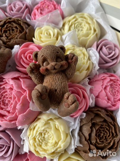 Букет съедобный с мишками