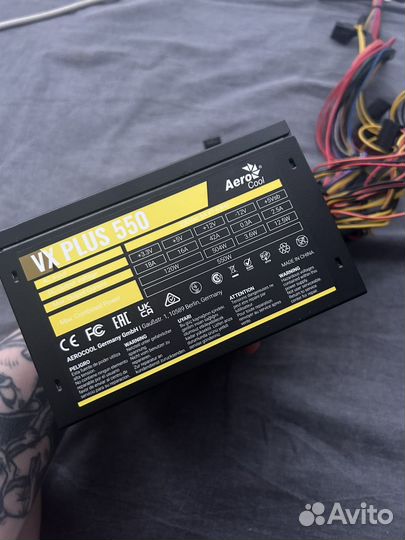 Блок питания Aerocool vx plus 550w
