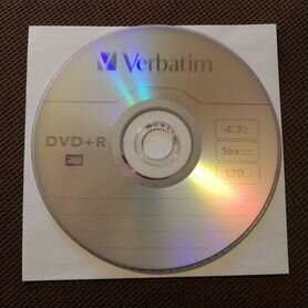 Диски (болванки) DVD+R Verbatim пустые 10 шт