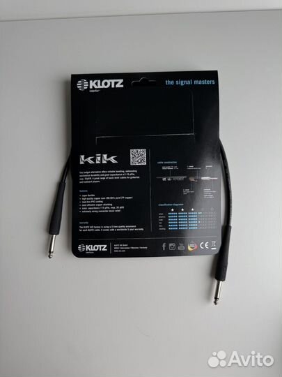 Klotz kik кабель инструментальный