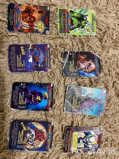 Карточки человек паук герои и злодеи