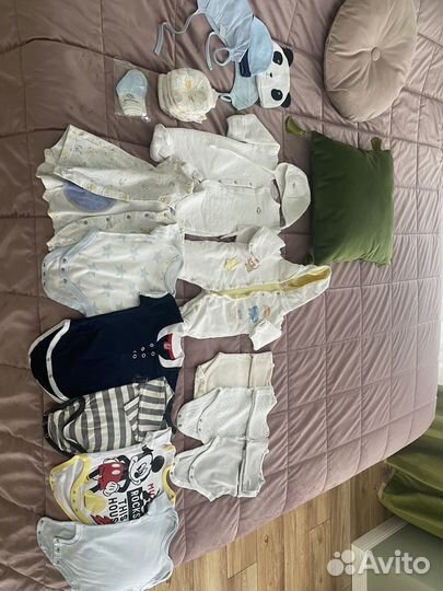 Детские вещи пакетом 0-3 месяцев