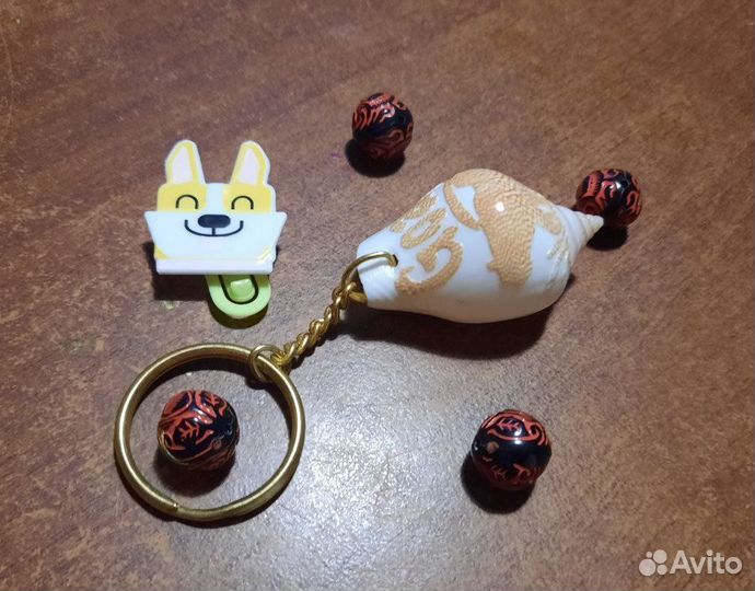 Брелок ракушка для ключей Гоа