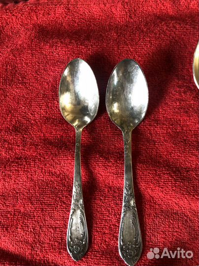 Мельхиоровые ложки десертные, чайные, кофейные