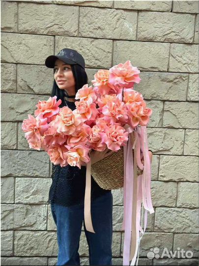 Корзина роз hermosa большая