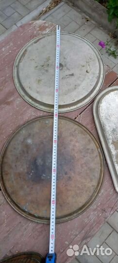 Подносы латунные старинные