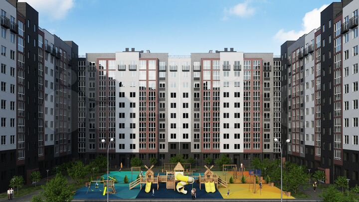 2-к. квартира, 67,4 м², 1/10 эт.