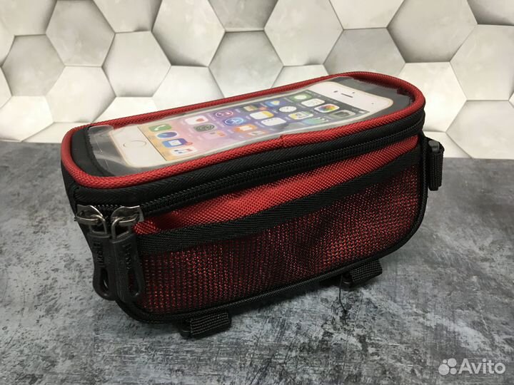 Сумка велосипедная на раму B-soul MiniBo Красный