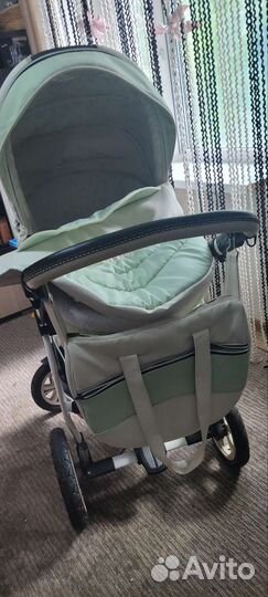 Коляска 2 в 1 эко кожа