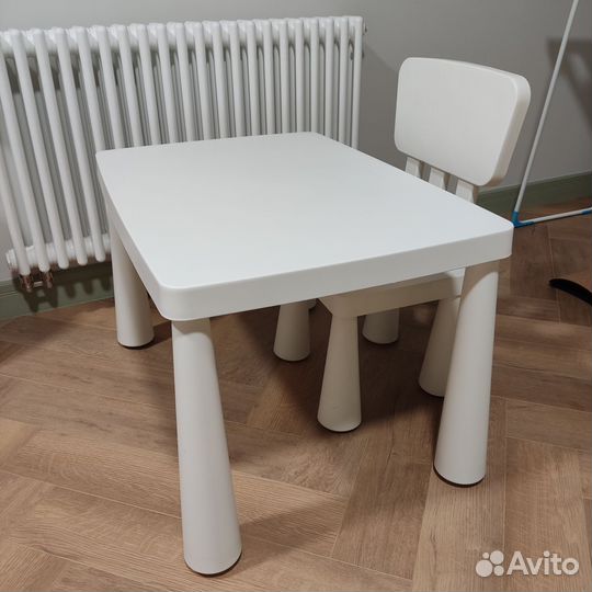 Детский стол и стул икеа Маммут (IKEA mammut)