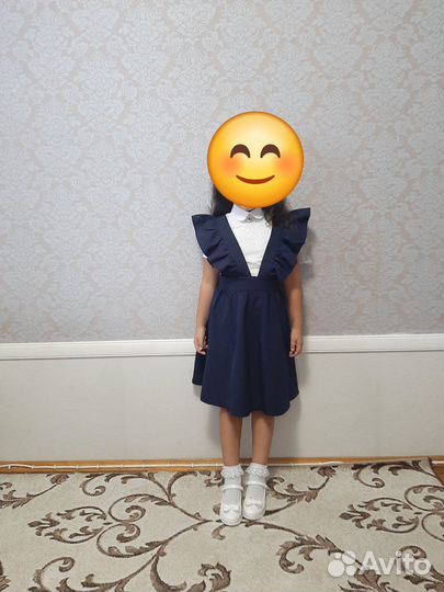 Сарафан с блузкой школьный