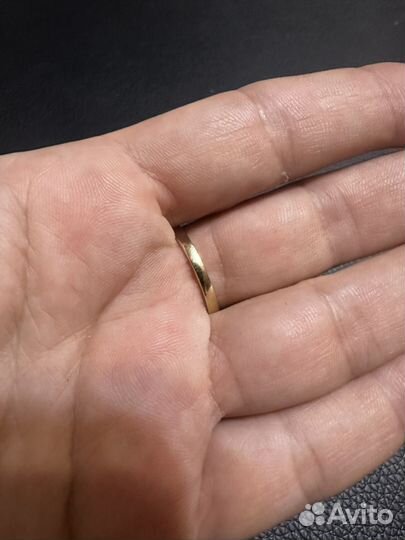Золотое кольцо монетка