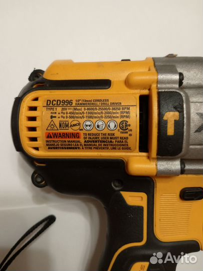 Шуруповерт dewalt dcd 996