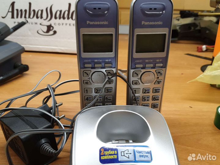 Радиотелефон panasonic 2 трубки