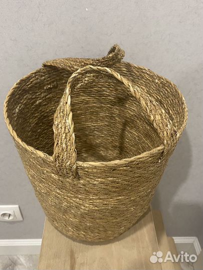 Корзина плетенная для горшка кашпо