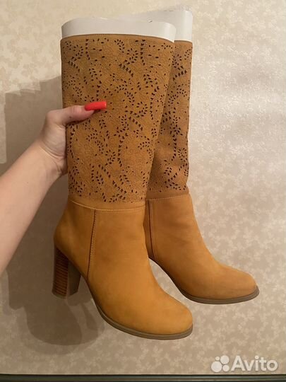 Сапоги женские натуральная замша