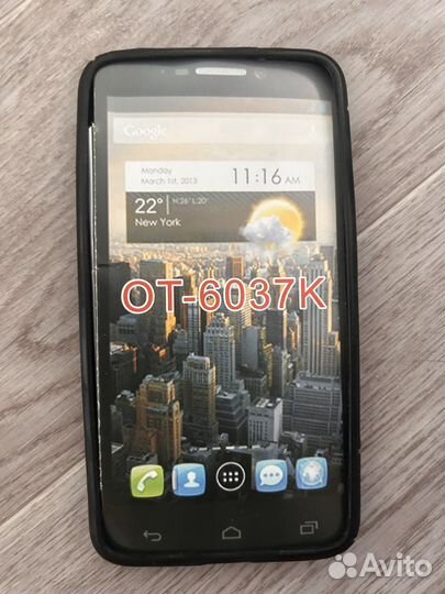 Чехол и стекло на Alcatel OT-6037K