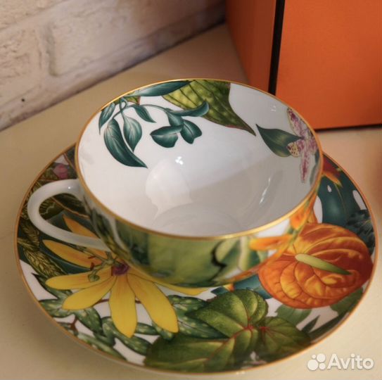 Набор чайных пар Hermes Passifolia 370 мл