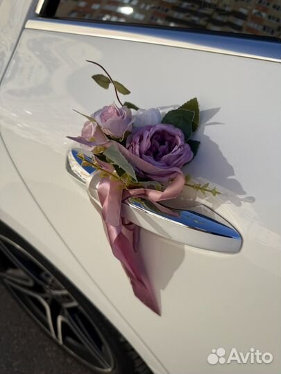 Свадебные украшения на машину