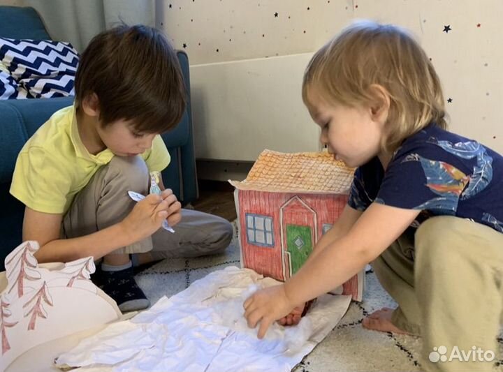 Финдус и Петсон материалы для бумажного театра