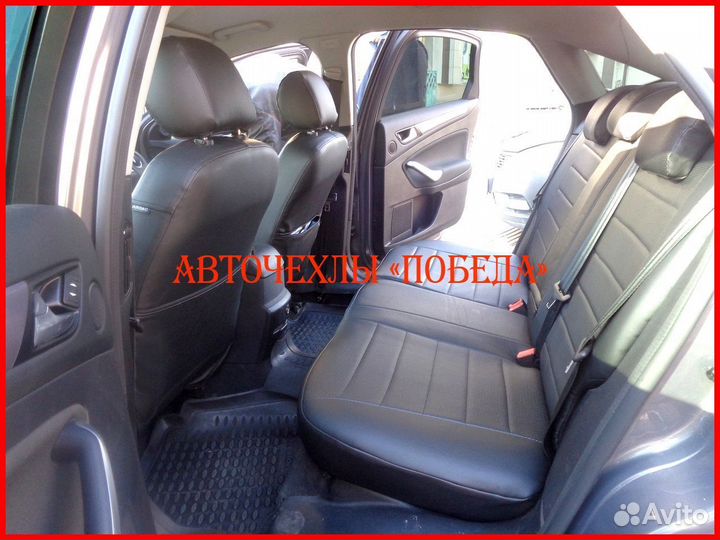 Чехлы Ford Mondeo 4 из экокожи чёрные Классика