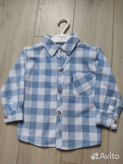 Рубашки х/б детские р. 86, 92
