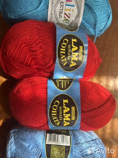 Пряжа полушерсть lama и alize