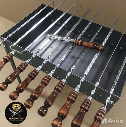 Шампура,двойные шампура,кочерга,нож