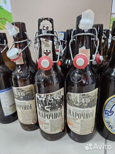 Бутылки с бугельной пробкой 0,5, 0,75 литра