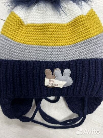 Детская шапка с помпоном