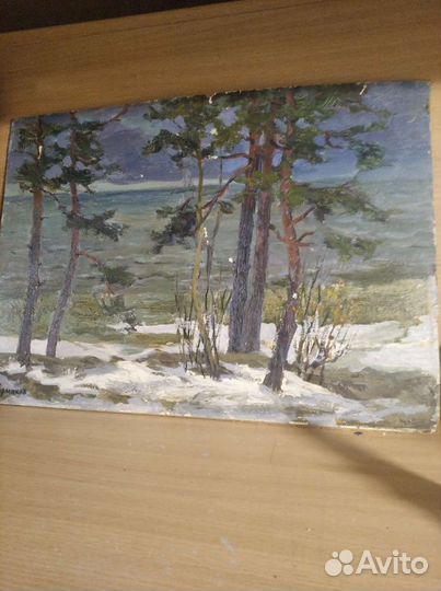 Картина картон масло Г.Ермаков 